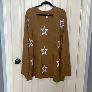 Beautiful Star sweater - NWOT. Ladies 4x
